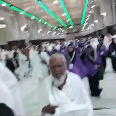 Pilgrim during Tawaf at Masjid Al-Haram